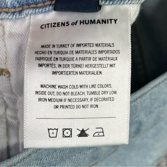 Citizens of Humanity Olivia Jeans Women's 25 Blue Slim Straight High Rise Light - Picture 8 of 14